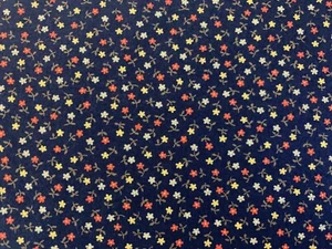 Old Fashioned Calicoes flowers on blue background by Moda fabrics ~By The Yard - Picture 1 of 1
