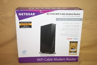 NETGEAR AC1750 WiFi Cable Modem Router Model C6300 - NEW IN OPEN BOX - Image 1 of 2