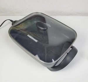 Faberware 15" 6L Electric Skillet Lid Power Cord Non Stick Used but Works Well - Picture 1 of 8