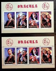 ROMANIA Sc 4638 NH PERF+IMPERF MINISHEETS OF 2004 - DRACULA - Picture 1 of 1