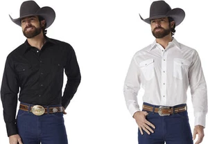 Camisa a presión occidental de manga larga para hombre Wrangler - Imagen 1 de 9