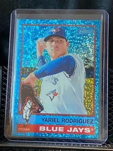 Yariel Rodríguez 2025 Topps Heritage Chrome Light Blue Sparkle #357 Blue Jays - Picture 1 of 2
