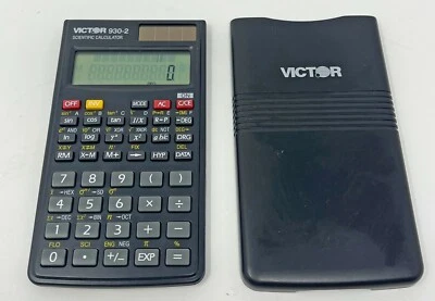 Victor 930-2 Scientific Calculator Used Tested with Slip Cover Solar Battery - Image 1 of 2