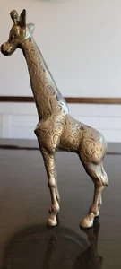 estatua jirafa latón - Imagen 1 de 14