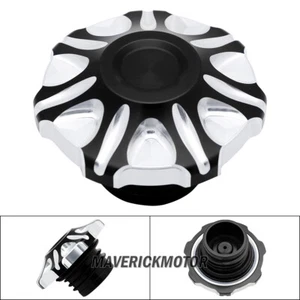 Gas Cap Fuel Tank Cover For Harley Softail Sportster XL883 Road King Dany 92-Up - Picture 1 of 6