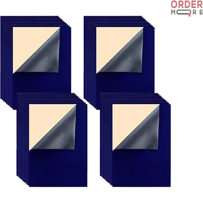 Hojas de fieltro autoadhesivas 40 piezas azul hágalo usted mismo tela artesanal para proyectos artísticos y escolares Foto 1 de 4