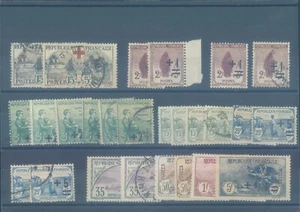 FRANCE 1918-22 used/MH stamps red cross orphans (CV $480 EUR450) - Picture 1 of 1