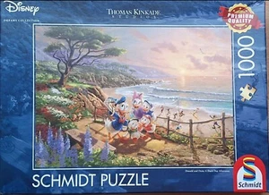 1000 Teile Puzzle Disney Donald And Daisy 59951 A Duck Day Afternoon Kinkade - Bild 1 von 3