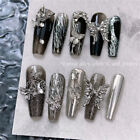10pcs Crystal 3D Nail Charm Metal Butterfly Nail Rhinestone  Manicure Accessory