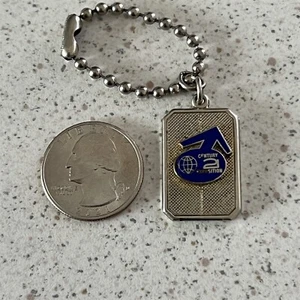 1962 Seattle World's Fair 21st Century EXPO Pendant FOB Charm Keychain Key Ring - Picture 1 of 3
