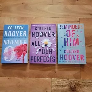Set of 3 Books By Colleen Hoover Paperback - LIKE NEW - Foto 1 di 3