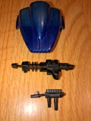 '84 Mattel Marvel Secret Wars Turbo Cycle Canopy Windshield/ Dr Doom Pistol Guns - Image 1 of 3