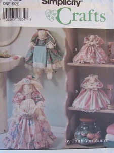 Darling OOP SIMPLICITY 8320 Bathroom Bunnies w Clothes & Hat PATTERN UC - Picture 1 of 3