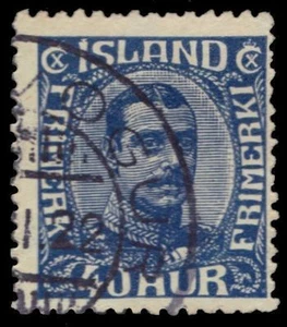 ICELAND 124 (Mi103) - King Christian X Definitive "1921 Printing" (pf30148) - Picture 1 of 1