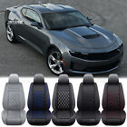 For Chevy Camaro Car Luxury Leather Seat Cover 2 /5-Seat Front + Rear Cushion