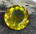 Aaa+ 24.20 Ct Natural Yellow Ceylon Sapphire Round Cut Loose Gemstone Certified