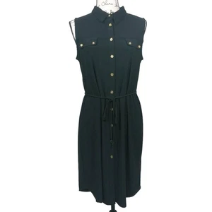 Ronni Nicole Black Button Down Shirt Dress - Picture 1 of 7