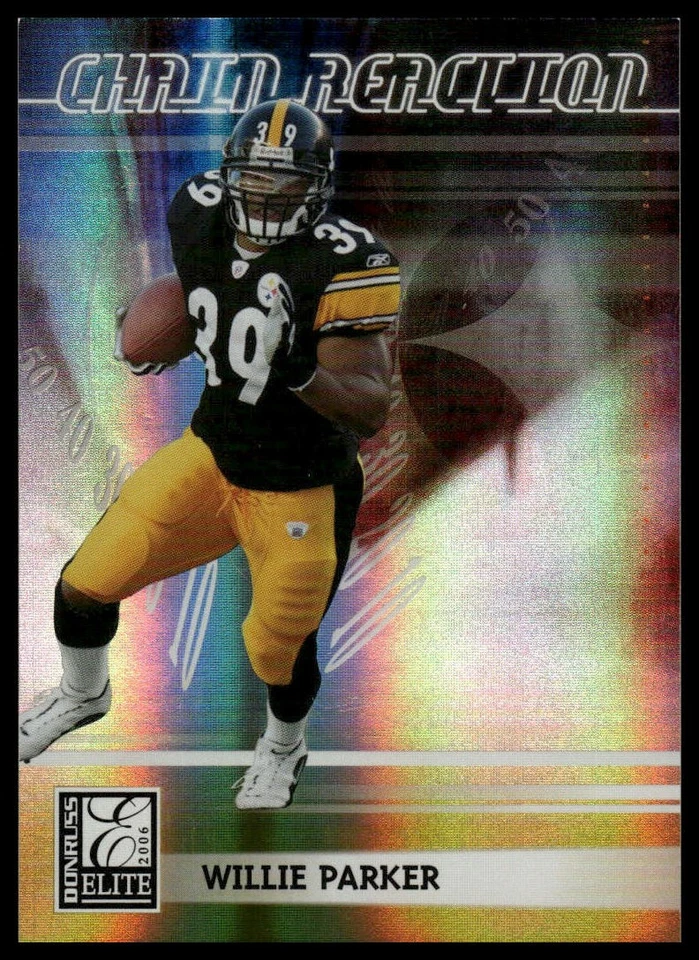 2006 Donruss Elite #CR-22 Willie Parker Chain Reaction Gold #/1000 - Image 1 of 2