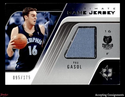 2004-05 Ultimate Collection #PG Pau Gasol Camiseta Usada en el Juego Grizzlies 095/175 Foto 1 de 2