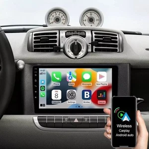 Für Smart Fortwo 451 2010-2015 Android 14 Autoradio GPS Navi Carplay WIFI 2+32G - Bild 1 von 15