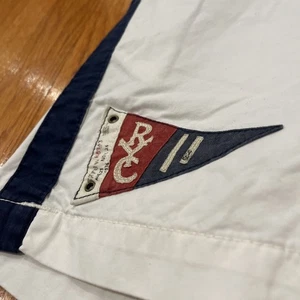 Vintage Polo By Ralph Lauren Swim Trunks Sz M Rare Nautical Yacht Club Patch  - Picture 1 of 5