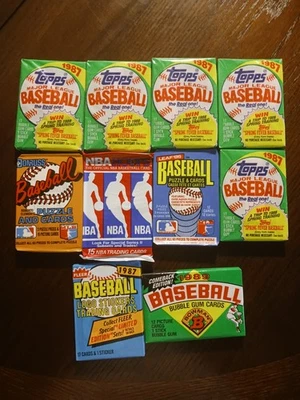 蜡包 批量 (10) Topps、Fleer、Donruss、Leaf、Bowman、Hoops 1986-90 Bo Jackson — 第 1/2 张图片