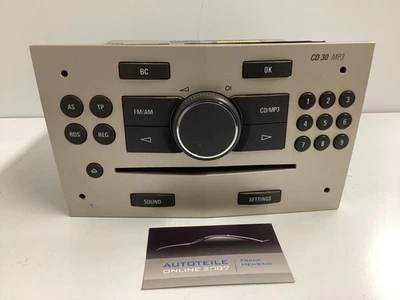 Opel Astra H Autoradio CD30 Radio CD MP3 Player ohne Code 13255553 497316088 - Bild 1 von 4