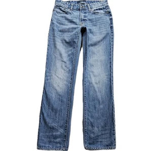 Aeropostale Relaxed Jeans Herren 29x32 Blau Whisker Low Rise Straight Actual 30x31 - Bild 1 von 11