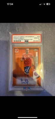 Topps Bundesliga Chrome 23/24 Frank Ribéry /25 PSA 10 - Bild 1 von 2