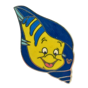 DLR Disney Flounder Little Mermaid Shell Hidden Mickey Trading Pin DC1S11 - Bild 1 von 4