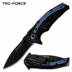 TAC-FORCE TF-991BL SPRING ASSISTED KNIFE WITH 3.25" BLADE BLUE COLOR