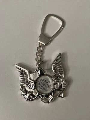 Llavero American Eagle plateado serie estatal cuartos H.E. Harris Co. Foto 1 de 4