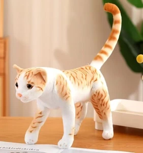 Yellow Shorthair Cat 13 Inch Stuffed Animal Plush Toys Toddler Doll Kids Gifts - Picture 1 of 5