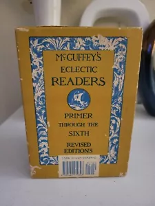 McGuffeys Eclectic Readers Revised Edition 7 Book Set Primer Sixth Box 1920 MCM - Foto 1 di 13