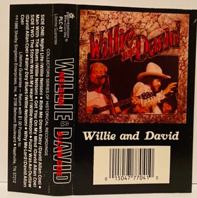 Willie Nelson, David Allan Coe - Willie and David (Cass, Comp, RE) (Very Good Pl - Image 1 of 3