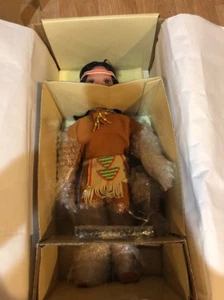 Danbury Mint Doll Native American LITTLE FRIEND Doll Perillo Artaffect - Picture 1 of 8