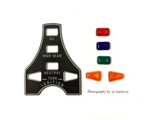 Pilot Light Sticker & reflectors for HONDA CB750F CB750K CB400F CB550F CB550K - Picture 1 of 1