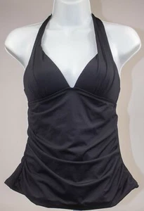 Apt 9 Halterkini Tankini Top Swimwear Black or Aqua Blue MSRP $40 Choose One - Picture 1 of 3