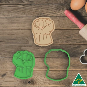 Hulk Fist Cookie Cutter and Embosser Stamp - Picture 1 of 5