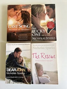 Nicholas Sparks Book Lot Bundle x4 Romantic Fiction Drama - Picture 1 of 5