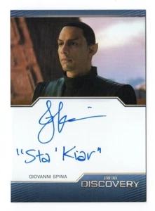 2024 Star Trek Discovery Season 5 Autograph Giovanni Spina "Sta Kiar" - Picture 1 of 3