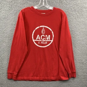 Vintage Adidas AC Mailand T-Shirt Herren Medium Rot Weiß Logo Fußball Football Italy - Bild 1 von 13