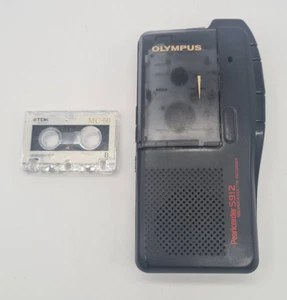 Olympus Pearlcorder S-912 Microcassette schwarz Diktiergerät VCVA 2 Gang - Bild 1 von 10