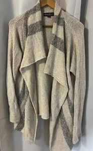 Cardigan Eddie Bauer pigiama Wms XS S oversize grigio fluo neutro lounge morbido - Foto 1 di 11