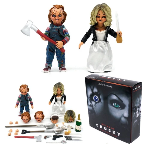 NECA Bride of Chucky Ultimate Chucky & Tiffany Action Figure Model 2 Pack Doll Cover
