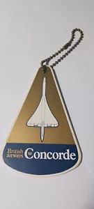 Vintage British Airways Concorde Plastic Luggage Tag Crown C Logo, New Old Stock - Picture 1 of 5