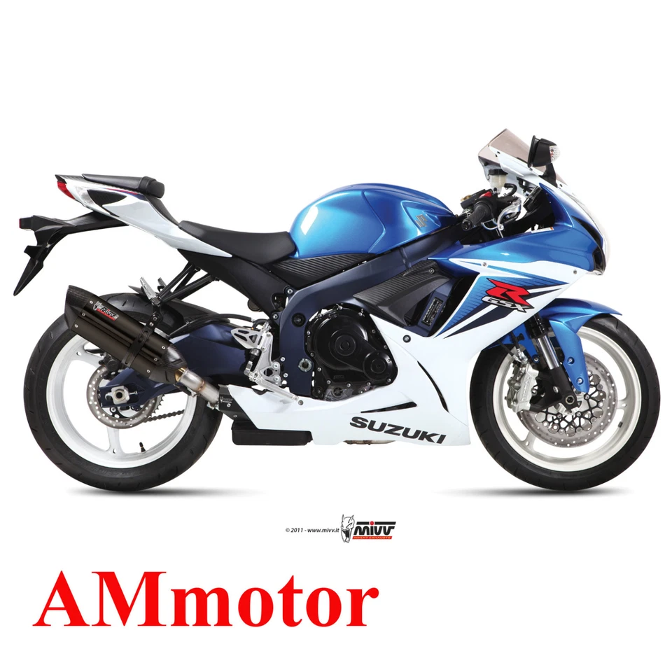 Mivv Suzuki Gsx-R 600 2011 11 Exhaust Suono Black Motorcycle - Image 1 of 1