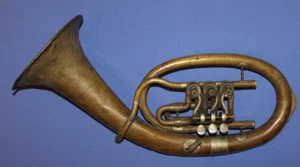 Cuerno de tuba de latón lignatone checoslovaco vintage - Imagen 1 de 12