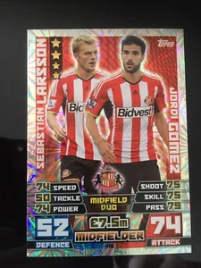 Match Attax 14/15 Sunderland Sebastian Larsson/Jordi Gomez - Picture 1 of 2