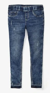 Justice Girls Size 8 Pull On Jegging Lightly Destructed Denim Jeans NWT - Picture 1 of 5